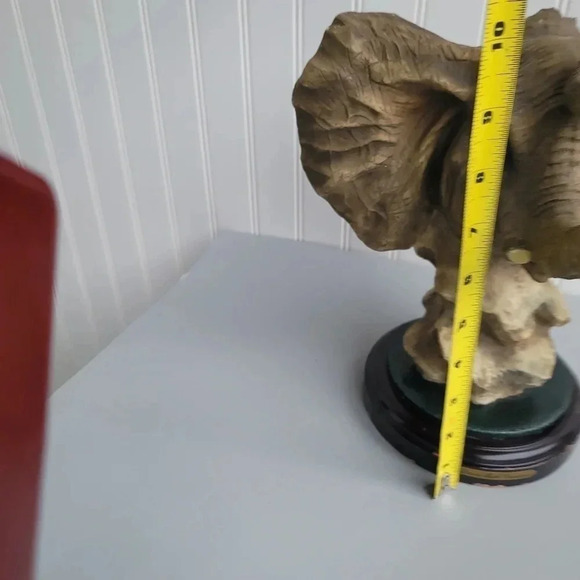 Beautiful David Mark Creations Elephant Statue 11" Vintage Home Decor Safari - Picture 6 of 15